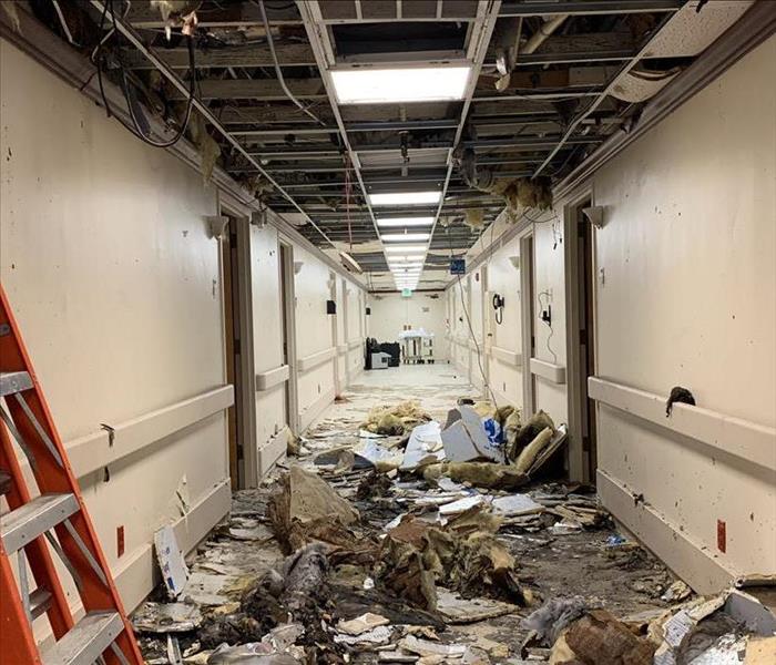 Image of a messy hallway