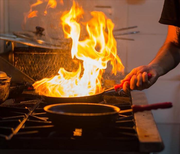 Image of flame on kitchen stove